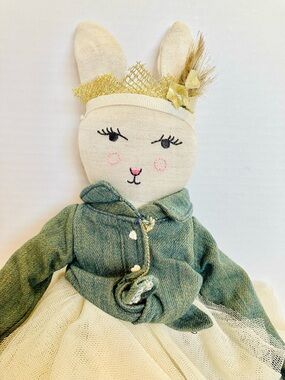 Pottery Barn Kids 2015 Emily & Merritt Miss Bunny Designer Plush 17in